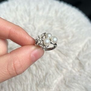 Vtg Avon Faux Pearl Ring